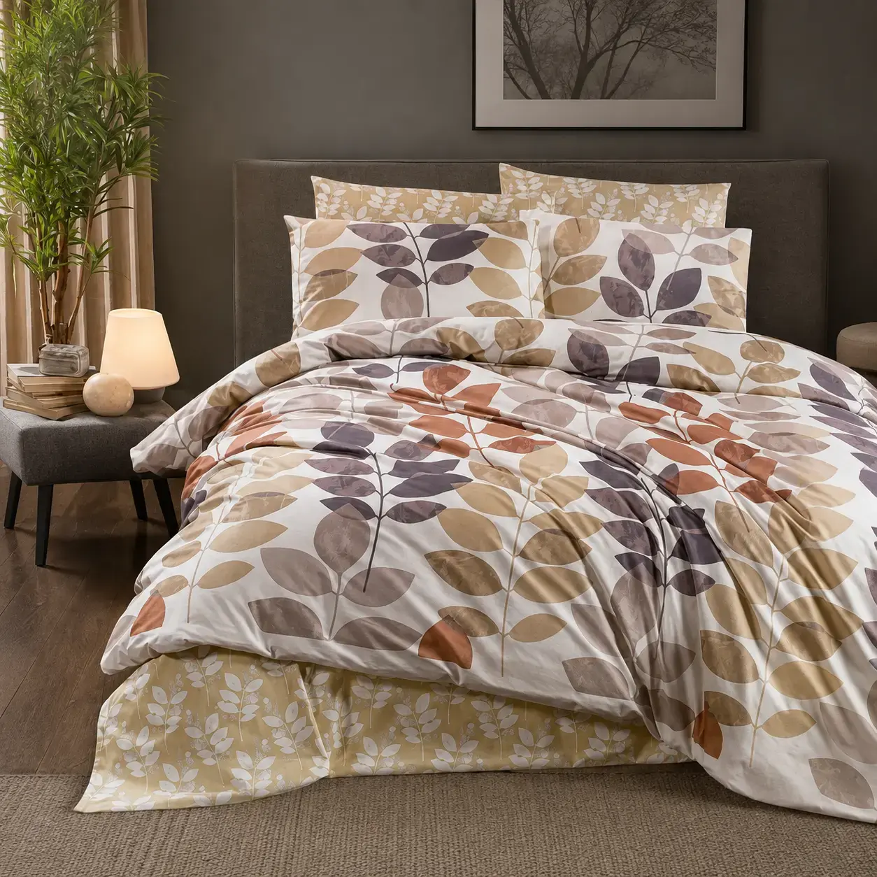 Choyshablar to‘plami Schafer Home Leafty Double Duvet Cover Set-4 Piece 2025
