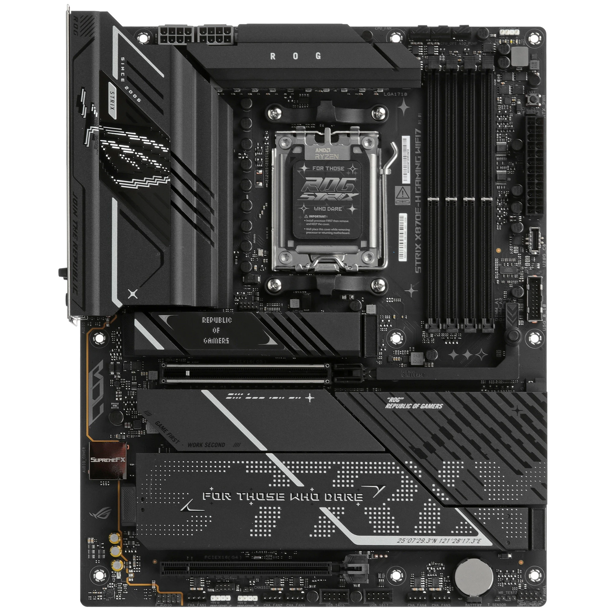 Материнская плата ASUS AMD AM5 ROG STRIX X870E-H GAMING WIFI7 DDR5 (90MB1M90-M0EAY0)
