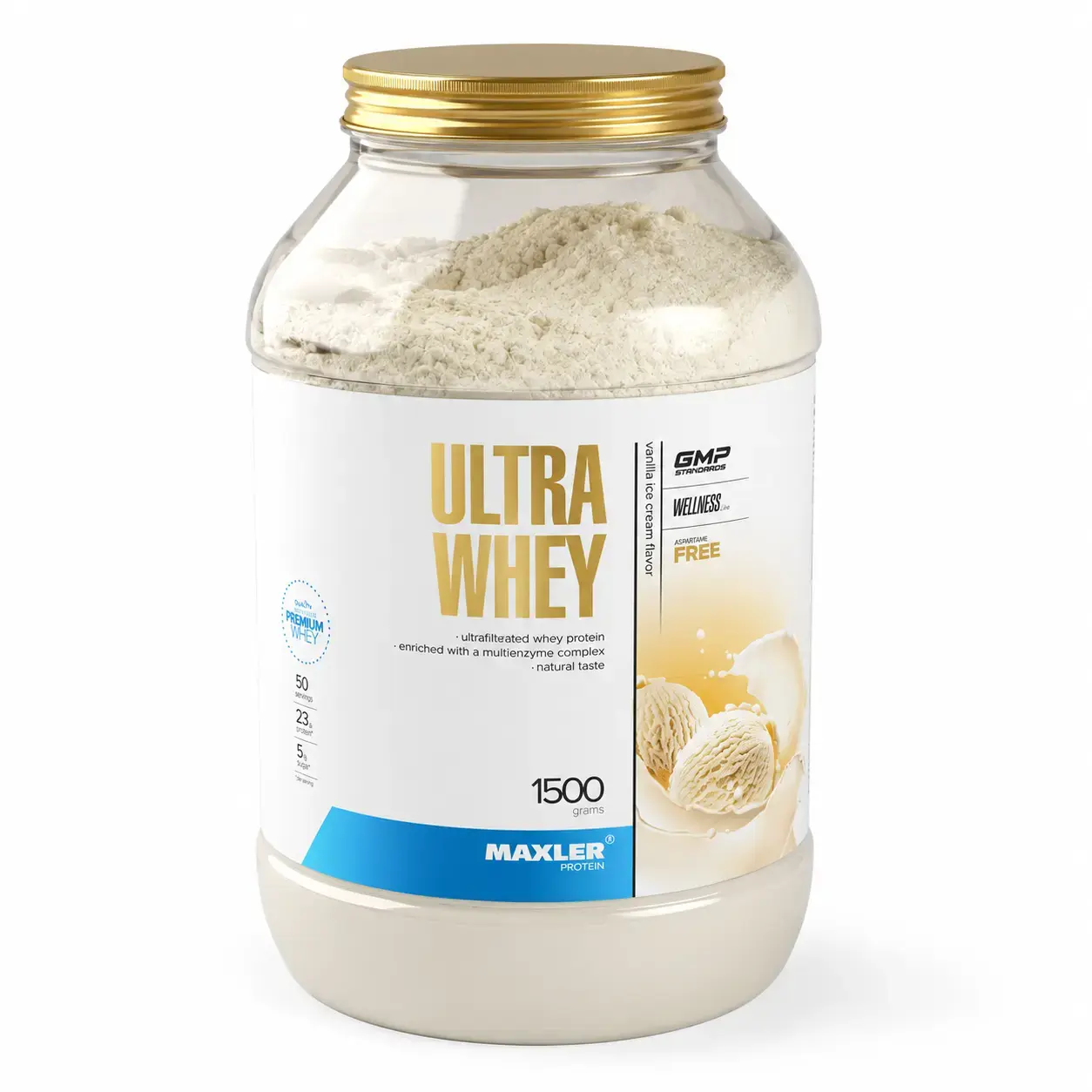 Zardobli protein Maxler Ultra Whey Vanilla Ice Cream, 1500 g