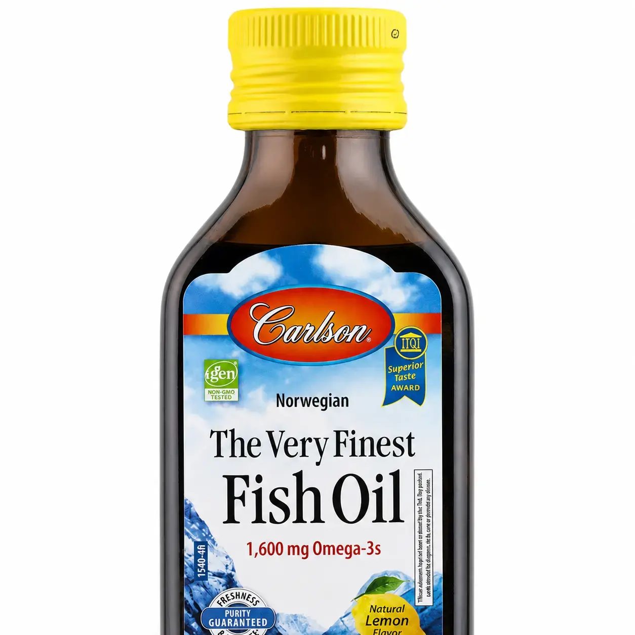 Baliq yog‘i The Very Finest Fish Oil 1600mg Carlson (Lemon) 200 ml (6.7 fl oz)