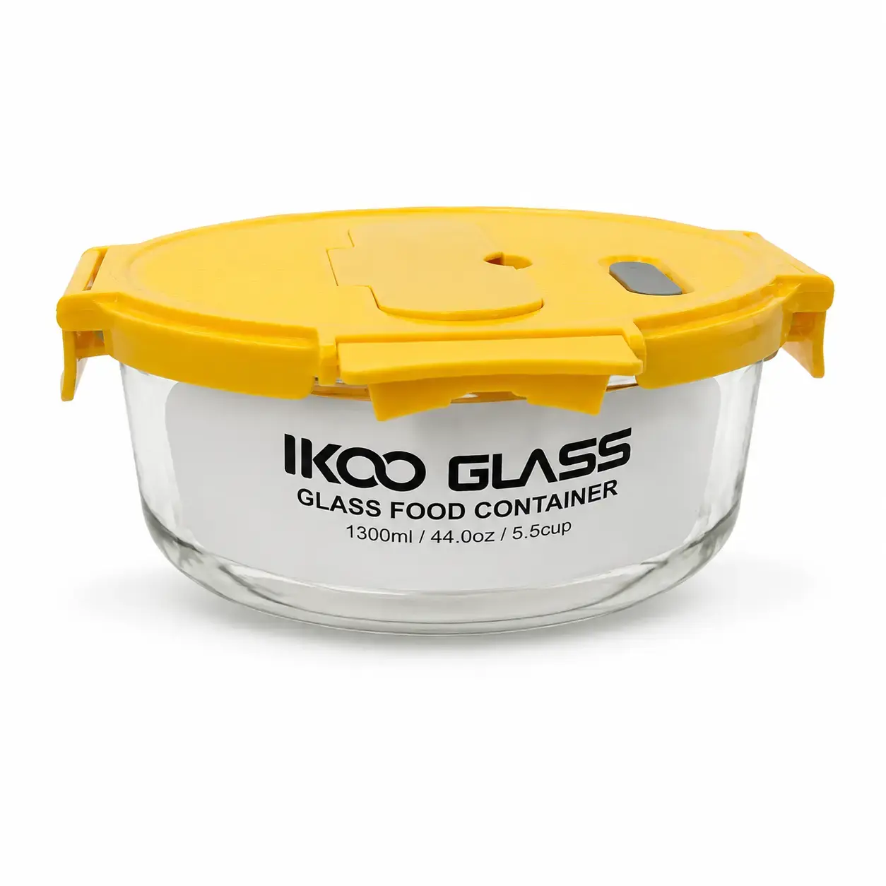 Konteyner IKOO Glass Round Cont with PP 1300ml WD1300RD PP