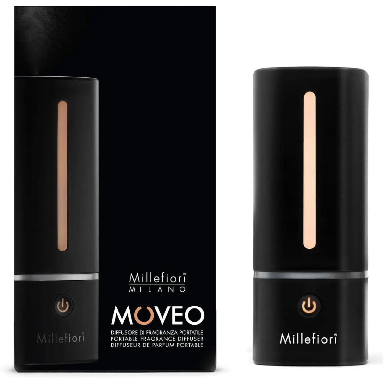 Portativ diffuzor Millefiori Milano Portable Fragrance Black