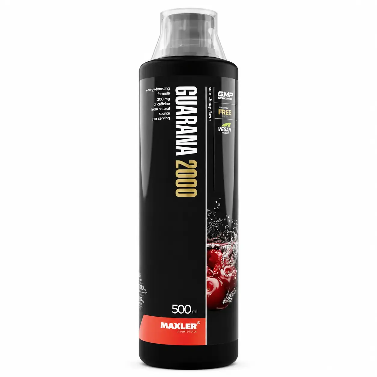 Спортивный энергетик Guarana 2000 Maxler (Sour Cherry) 500 ml