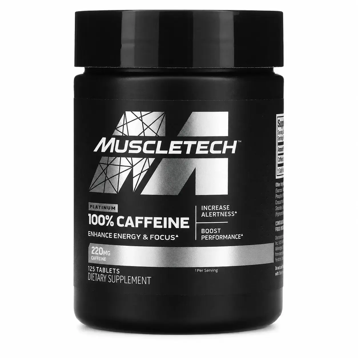 Кофеин MuscleTech 100% Caffeine 220 mg 125 Tabs