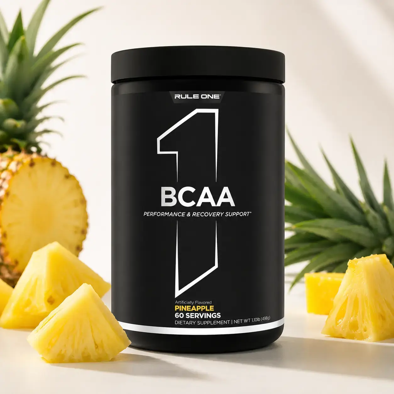 Aminokislotalar kompleksi BCAA Rule1 (Pineapple) 60 Serv (498 g)