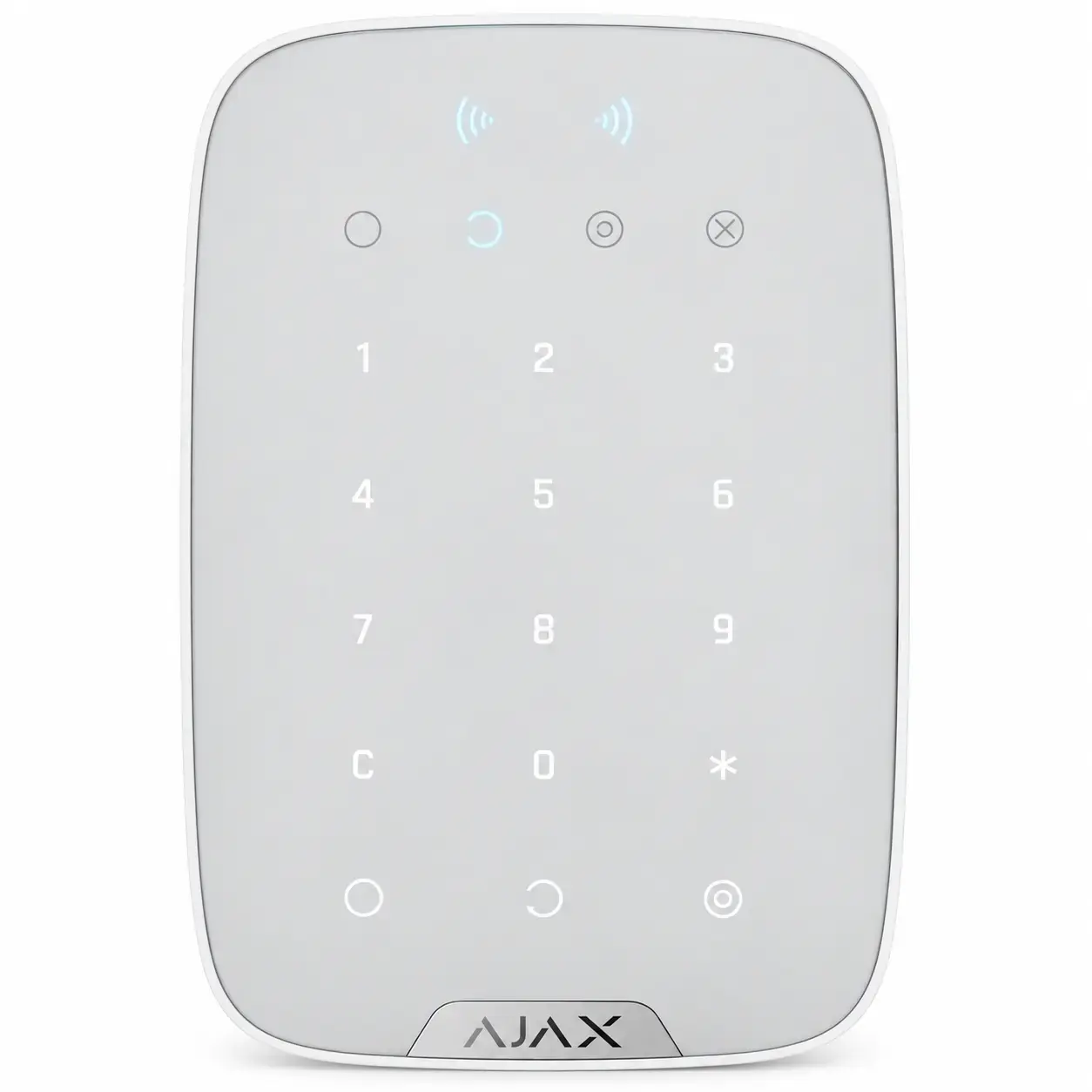 Беспроводная сенсорная клавиатура Ajax KeyPad Plus (9SA), White