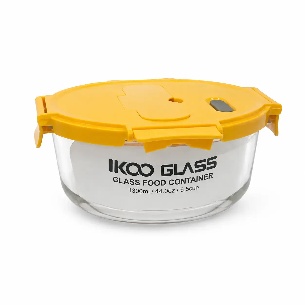 Konteyner IKOO Glass Round Cont with PP 1300ml WD1300RD PP