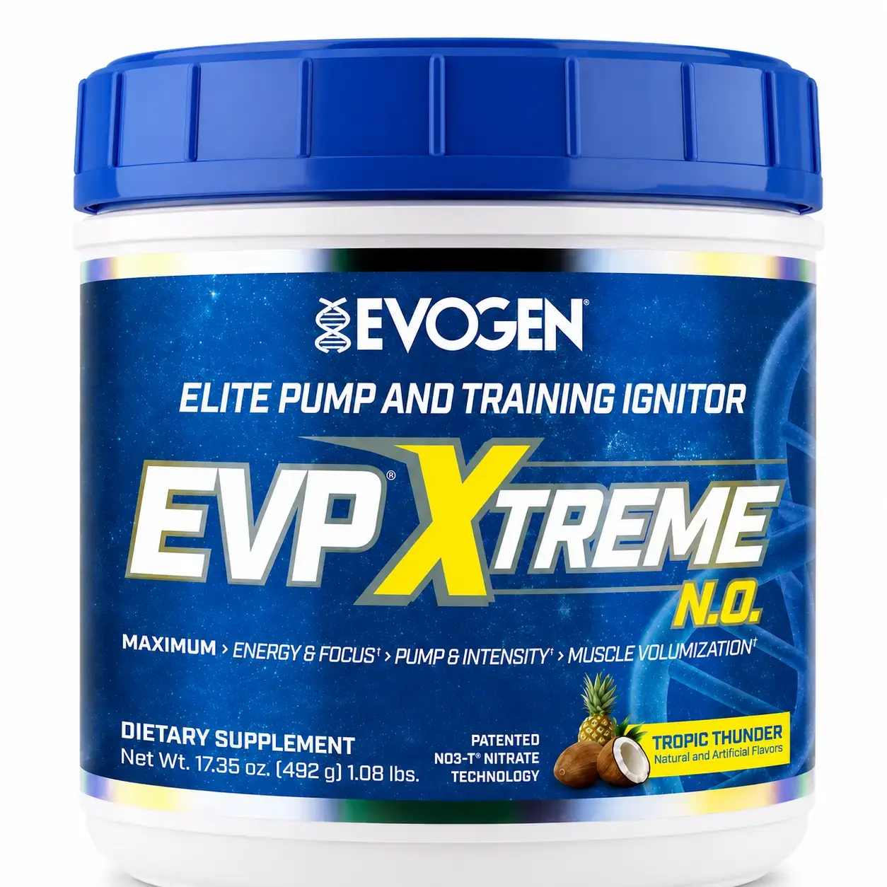 Trenirovkadan oldingi majmua Evogen EVP Xtreme N.O. 492 g Tropic Thunder
