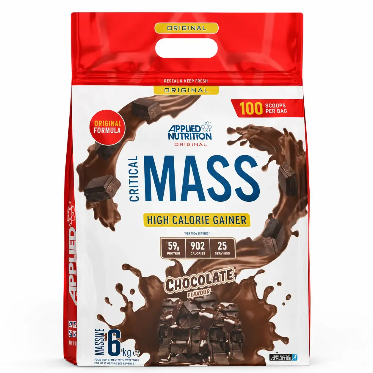 Гейнер Original Critical Mass Applied Nutrition (Chocolate) 6 kg
