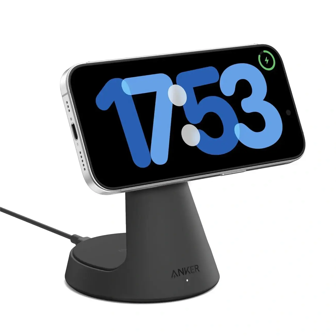 Беспроводное зарядное устройство Anker MagGo Wireless Charger (2-in-1, Dock Stand) Black