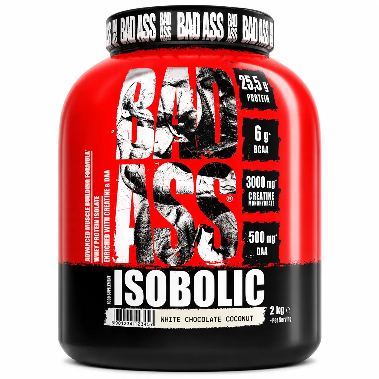 Изолят сывороточного протеина Bad Ass Zero Isobolic (White Chocolate Coconut) 2 kg