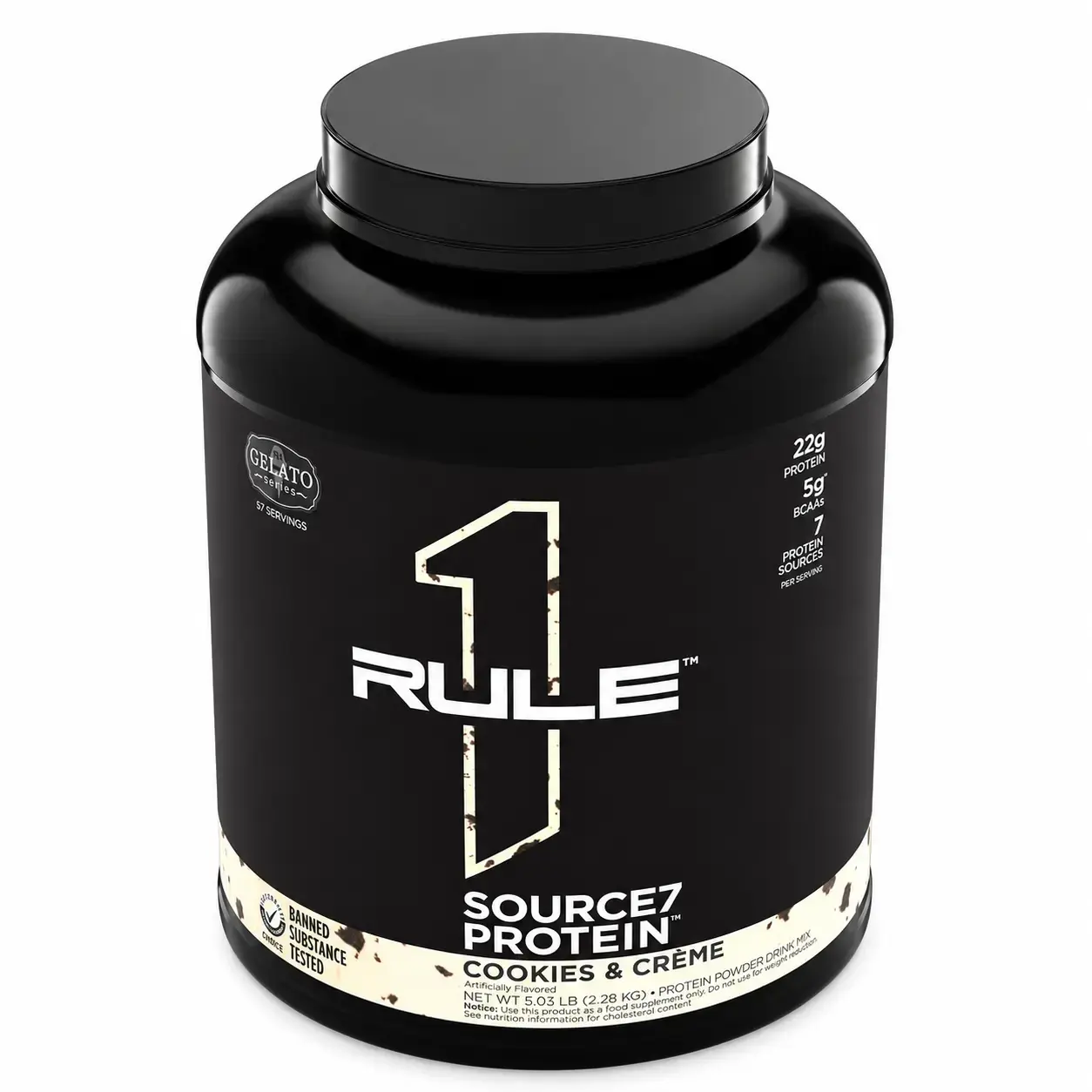 Ko’p komponentli protein Rule 1 Source7 Protein Cookies & Crème, 2,28 kg (5.03 lb)