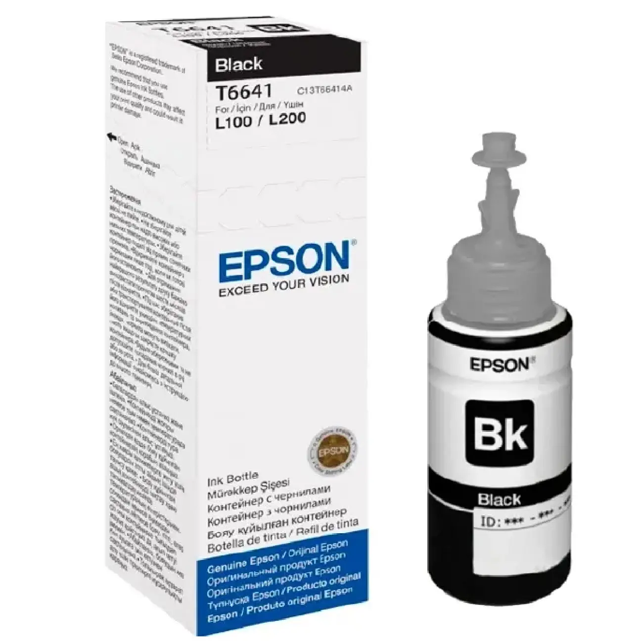 Чернила Epson T6641 BK