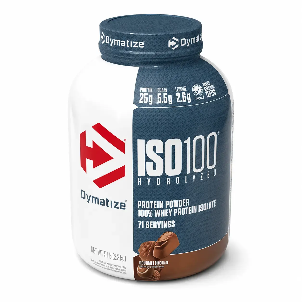 Protein kukuni Dymatize ISO100 Hydrolyzed Whey Protein Isolate Gourmet Chocolate 2.3 kg (5 lb)
