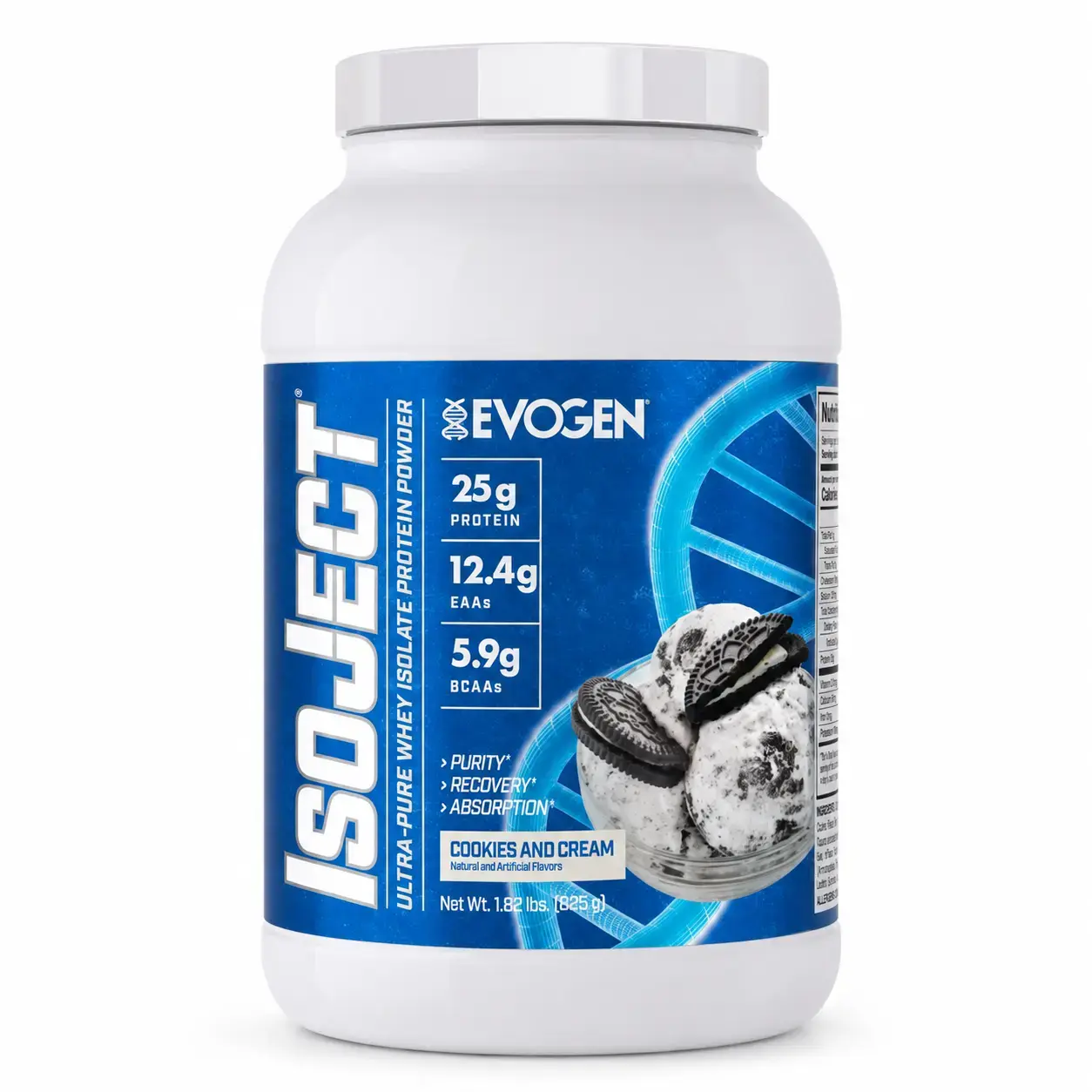 Zardob izolyati Evogen IsoJect (Cookies & Cream) 4 lb (1.814 kg)