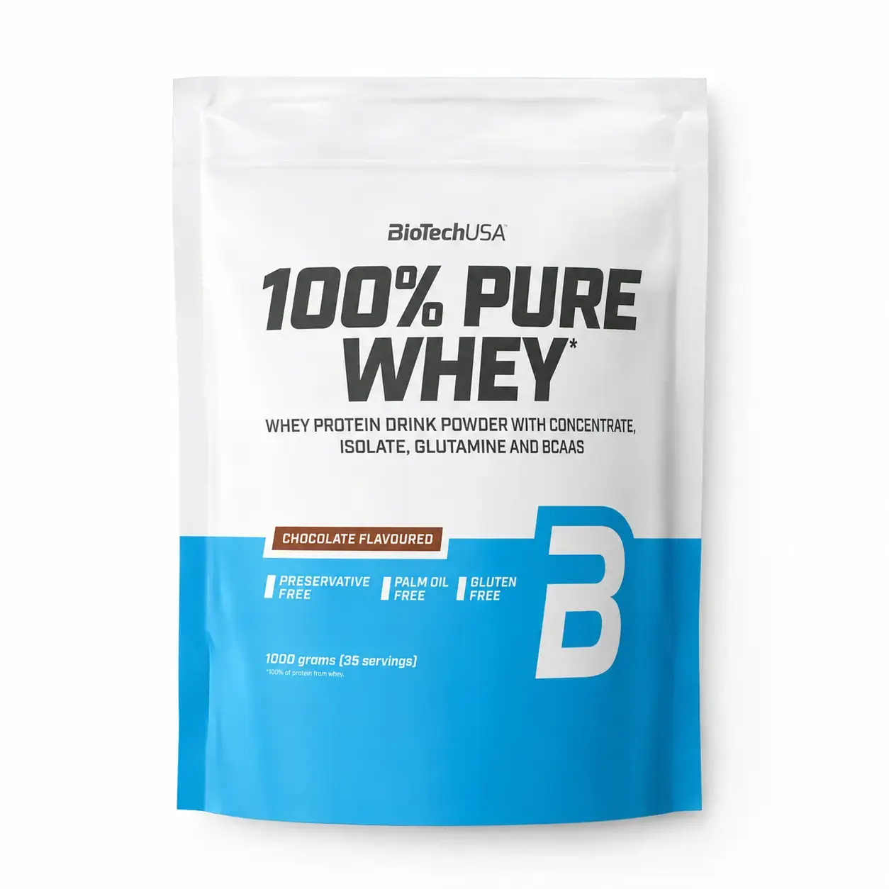 Zardob proteini 100% Pure Whey BioTechUSA (Chocolate) 1000 g (35 srv)