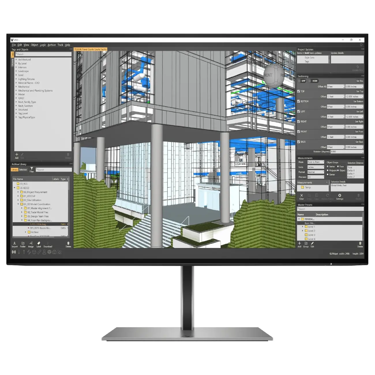Монитор HP  Z24n G3, 24”, IPS, FHD, 1C4Z5AA Silver 