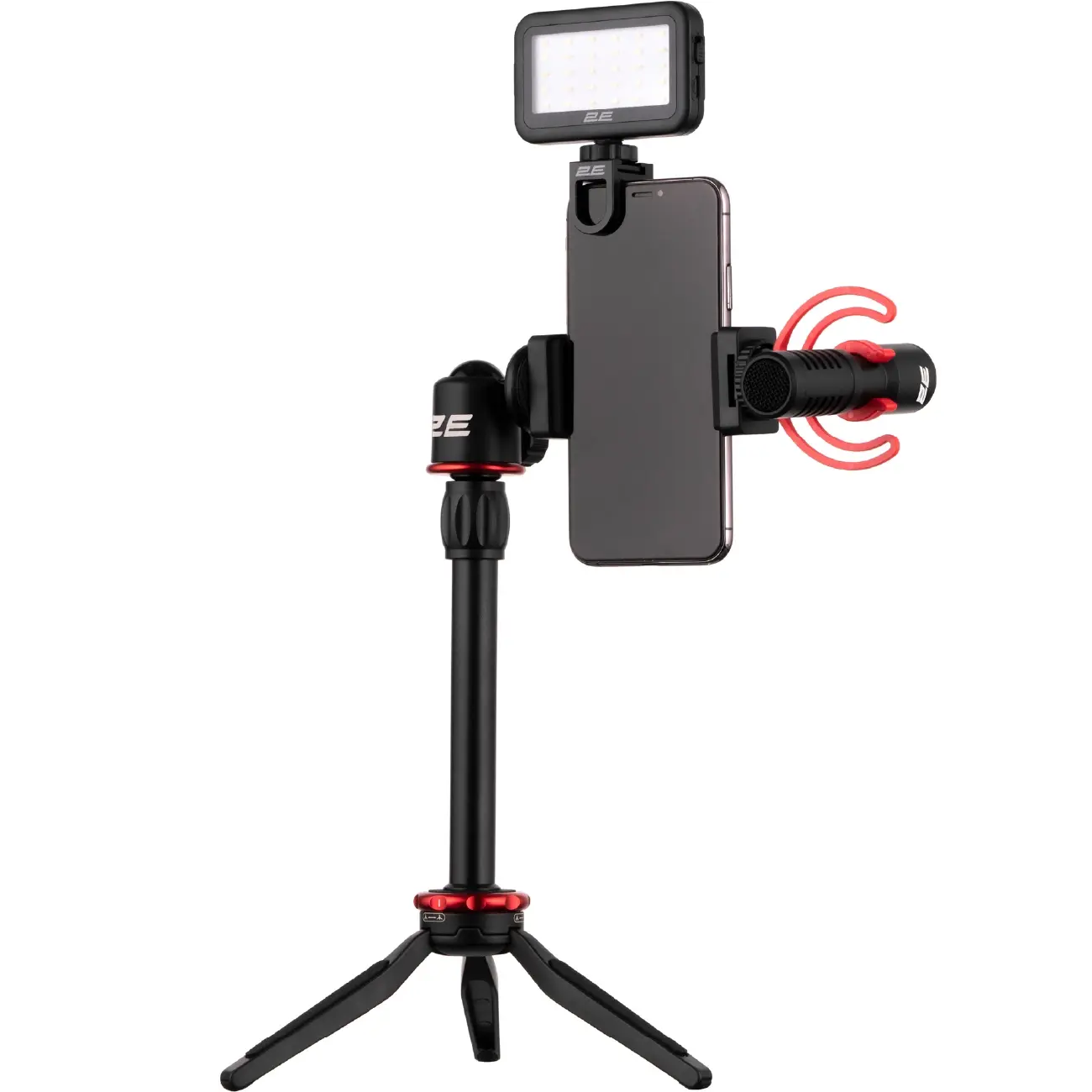 Mobil qurilmalar uchun shtativli mikrofon Maono by 2Е AU-SM10S Vlog KIT, 3.5mm