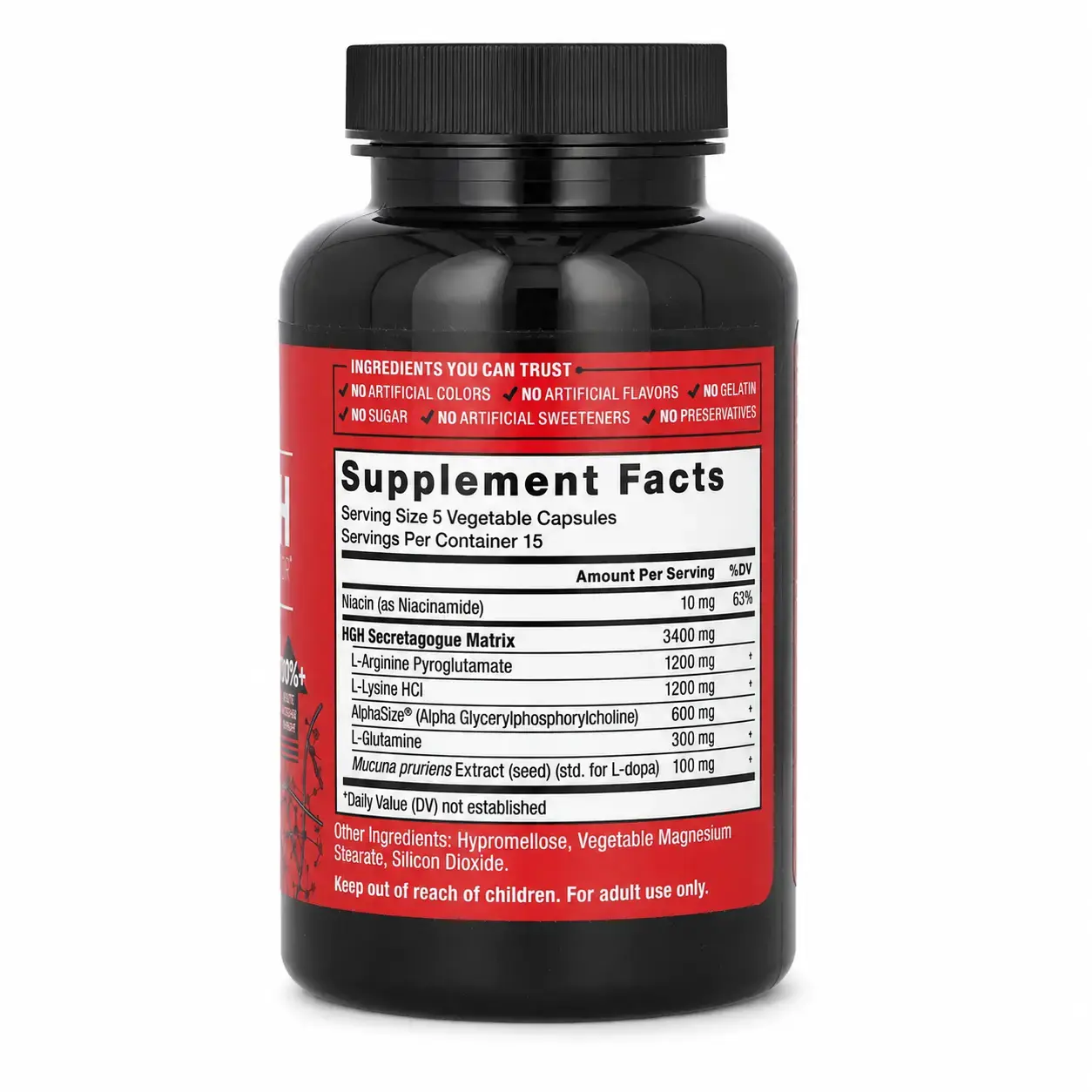 O‘sish gormoni ajralishini qo‘llab-quvvatlovchi Prime HGH Force Factor 75 Caps