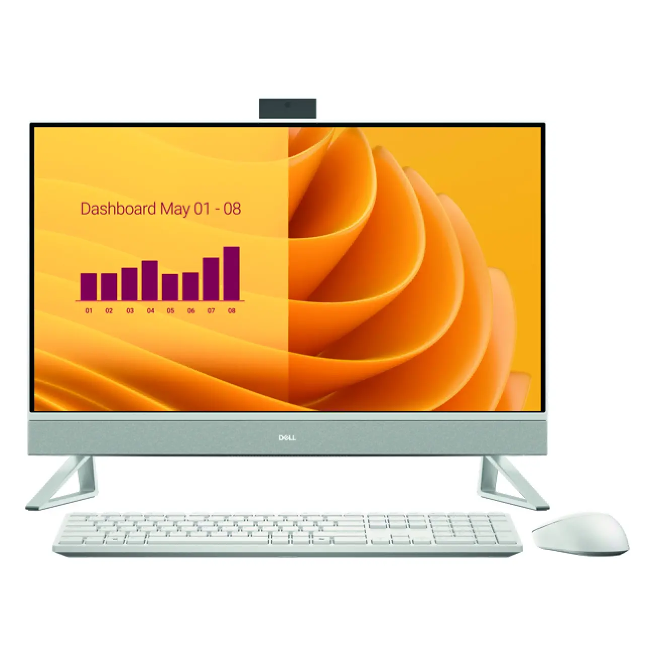 Моноблок Dell 27 AIO EC27250 (Intel Core 7-150U/ DDR5 16GB/ SSD 512GB/ 27” FHD/ Intel Iris Xe Graphics/ wireless key + mouse/ Win11/ RU) White (1022177833)