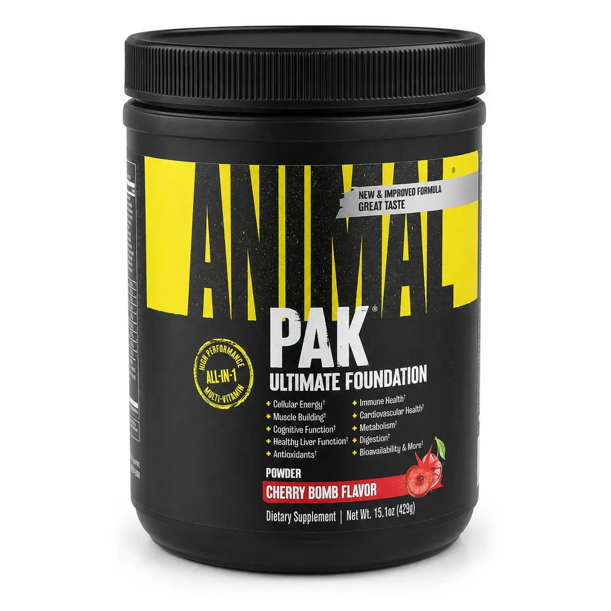 Multivitamin kompleksi Animal Pak Powder (Cherry Bomb) 429 g
