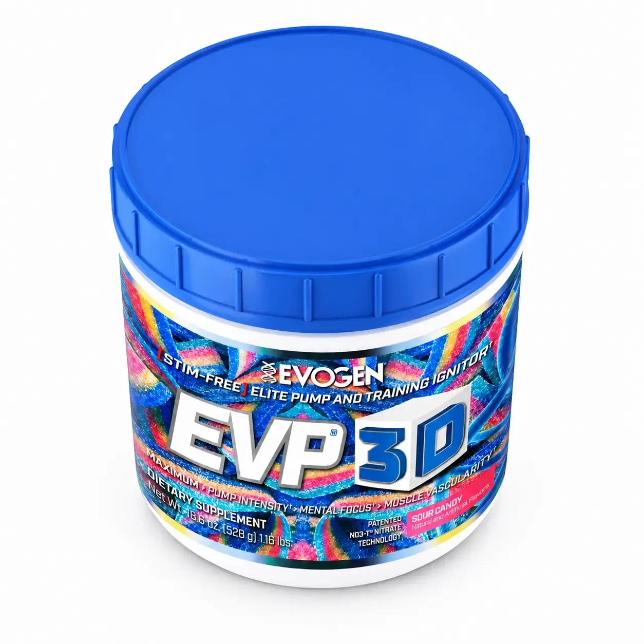 Mashqdan oldingi kompleks EVP 3D Evogen (Sour Candy) 528 g