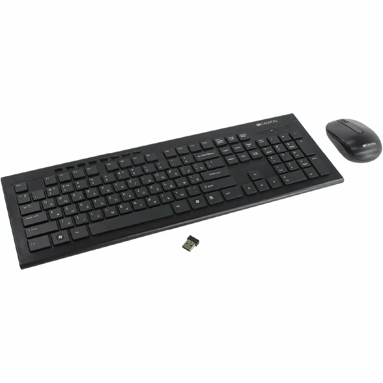 Клавиатура + мышь Canyon CNS-HSETW4-RU Black