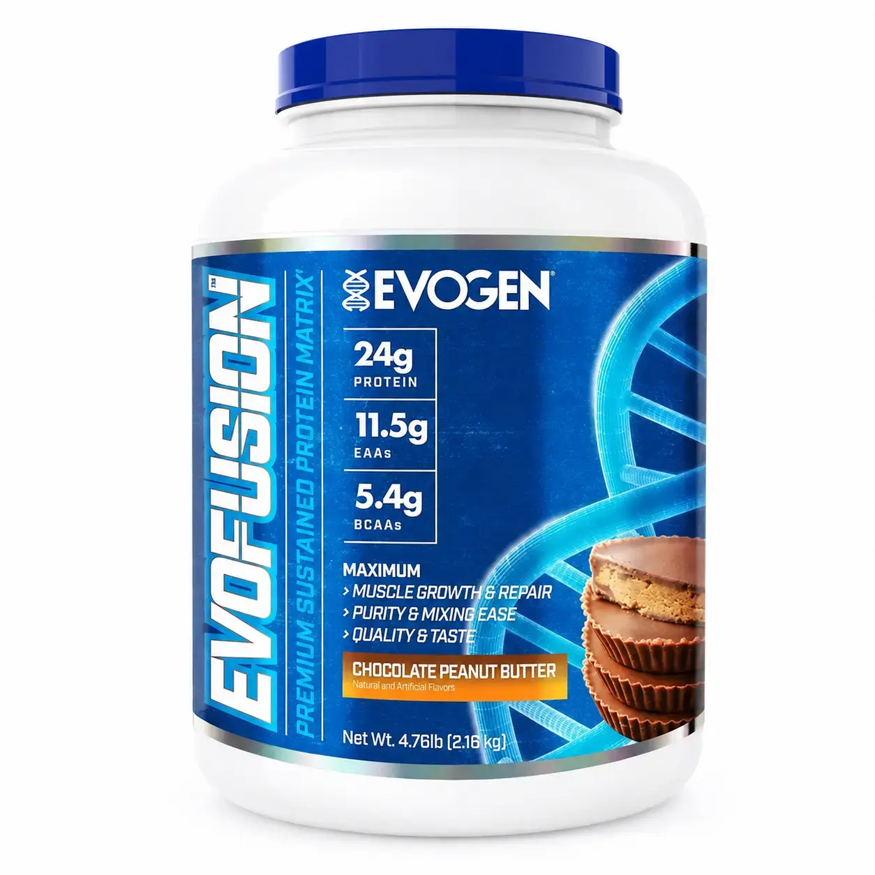 Протеиновая смесь EVOFUSION EVOGEN (CHOCOLATE PEANUT BUTTER) 4.76 LB (2.16 KG)