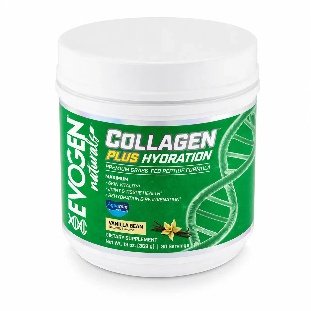 Kollagen kompleksi Evogen Collagen Plus Hydration 384 g Vanilla Bean
