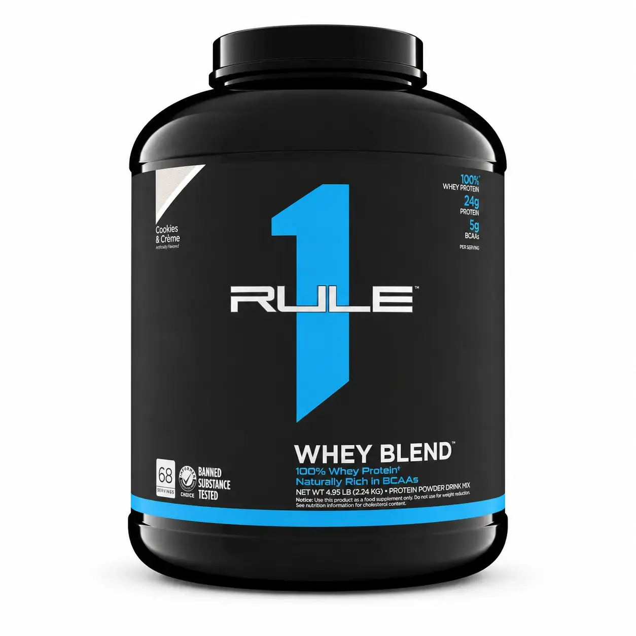 Многокомпонентный сывороточный протеин Rule 1 R1 Whey Blend Cookies & Crème, 2,24 кг