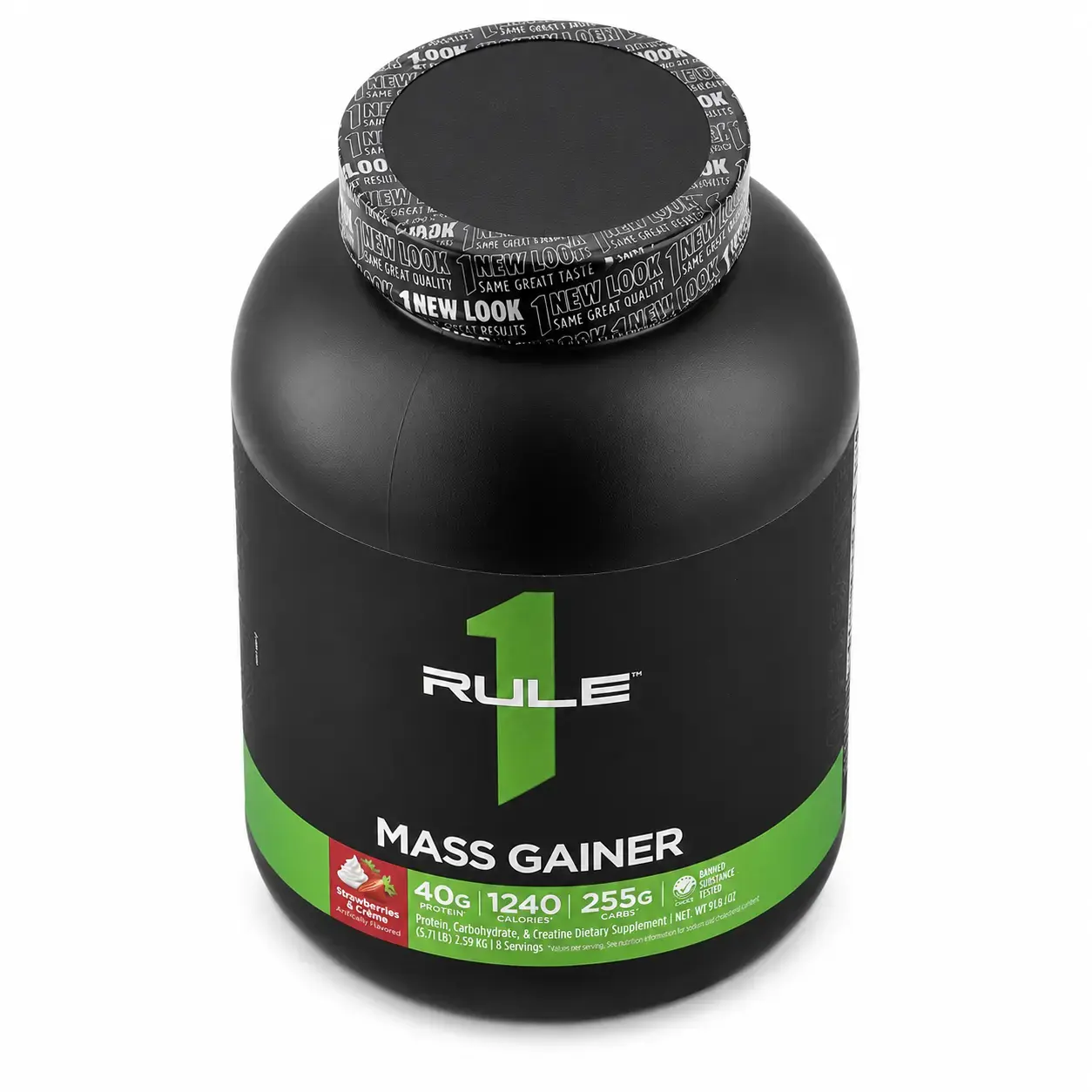 Geyner Mass Gainer Rule1 (Strawberries & Creme) 2.59 kg (5.71 lb)