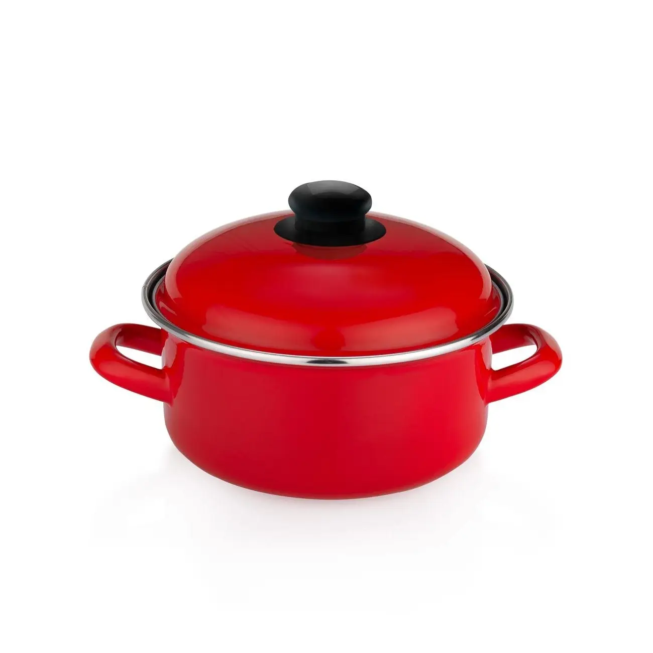 Кастрюля Schafer Komfort Cook and Store Enamel Pot 18 сm Red