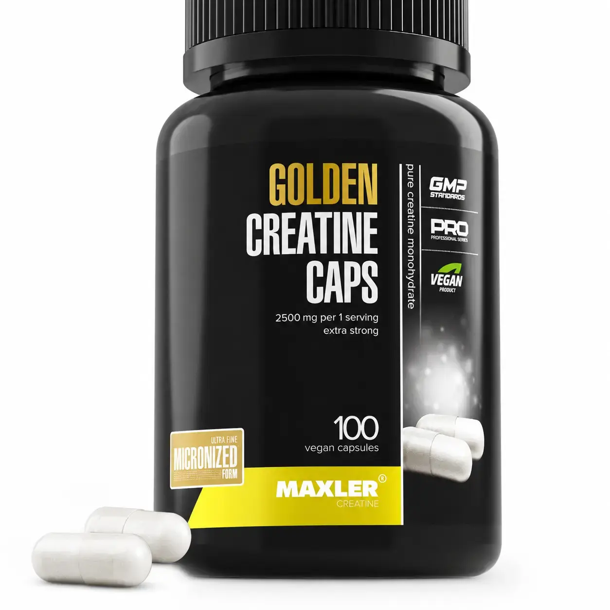 BQ Maxler Golden Creatine Caps, 100 Veg Capsules