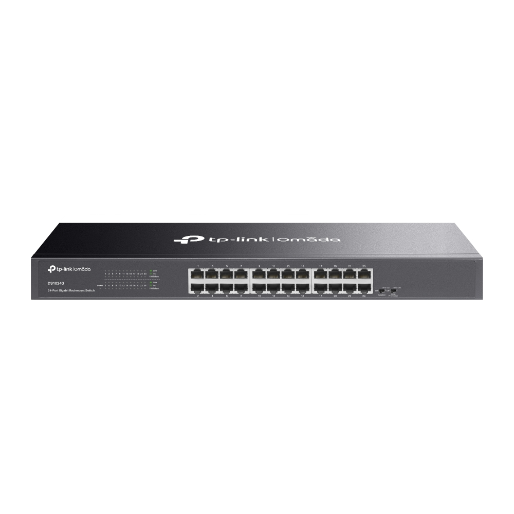 Коммутатор TP-LINK DS1024G Omada 24-Port Gigabit Unmanaged Rackmount Switch