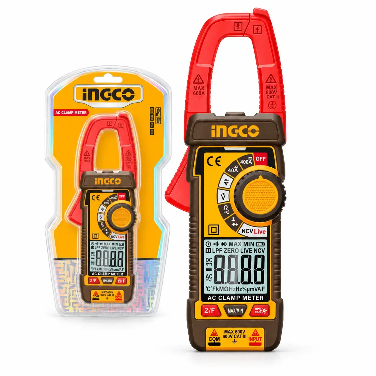 Мультиметр-клещи цифровые INGCO DCM62002