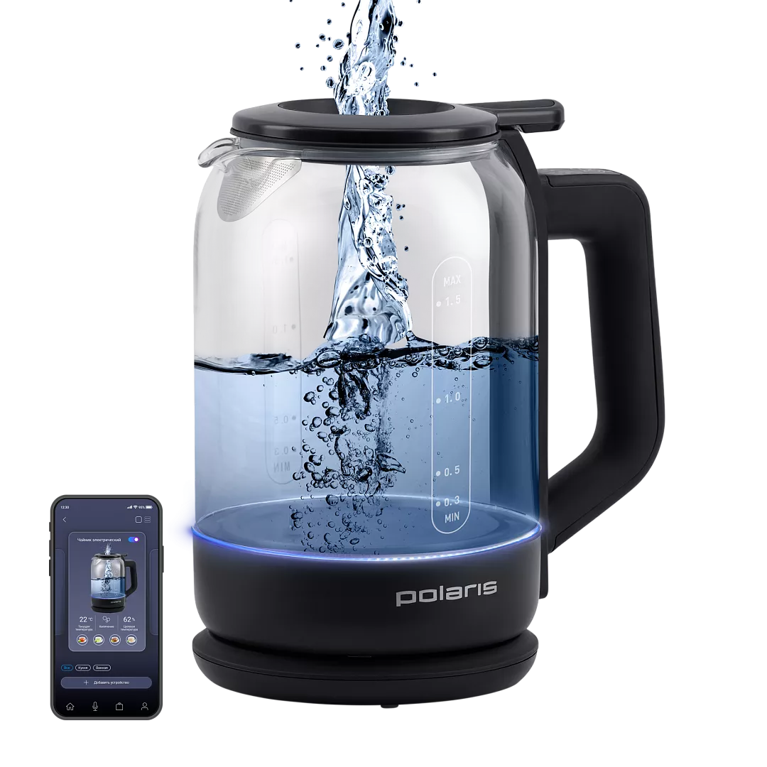 Электрочайник Polaris PWK 1712CGLD WIFI IQ Home