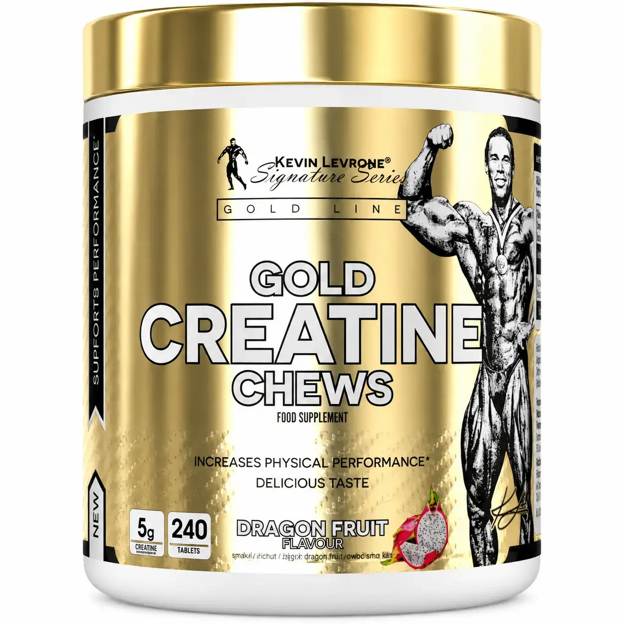 Kreatin Gold Creatine Chews Levrone (Dragon Fruit) 240 Tab