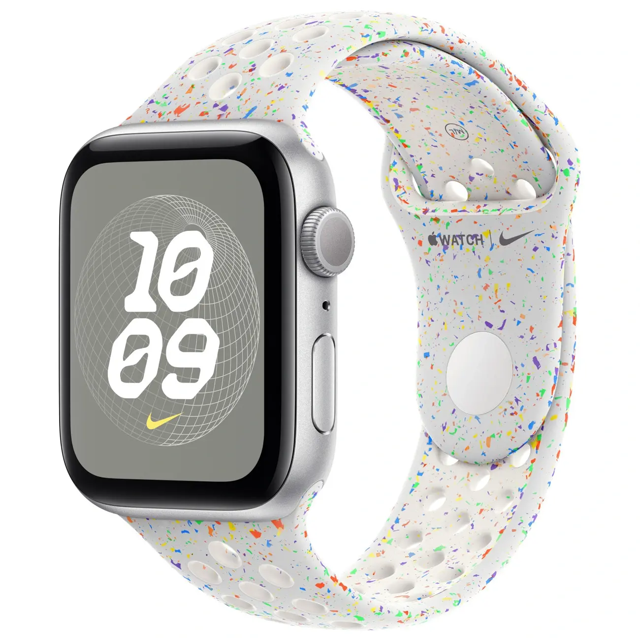 Ремешок Apple Watch 45mm Pure Platinum Nike Sport Band - M/L