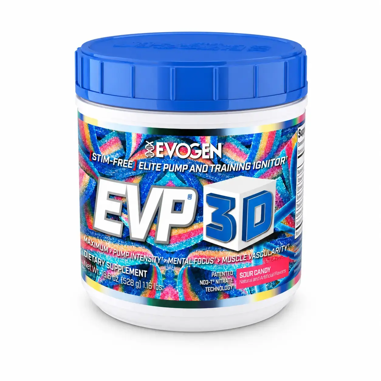 Mashqdan oldingi kompleks EVP 3D Evogen (Sour Candy) 528 g