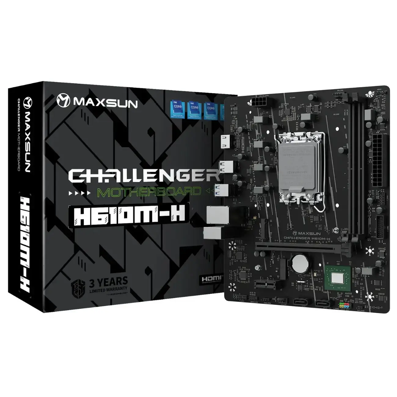 Материнская плата MB Maxsun Challenger H610M-H V1 DDR4