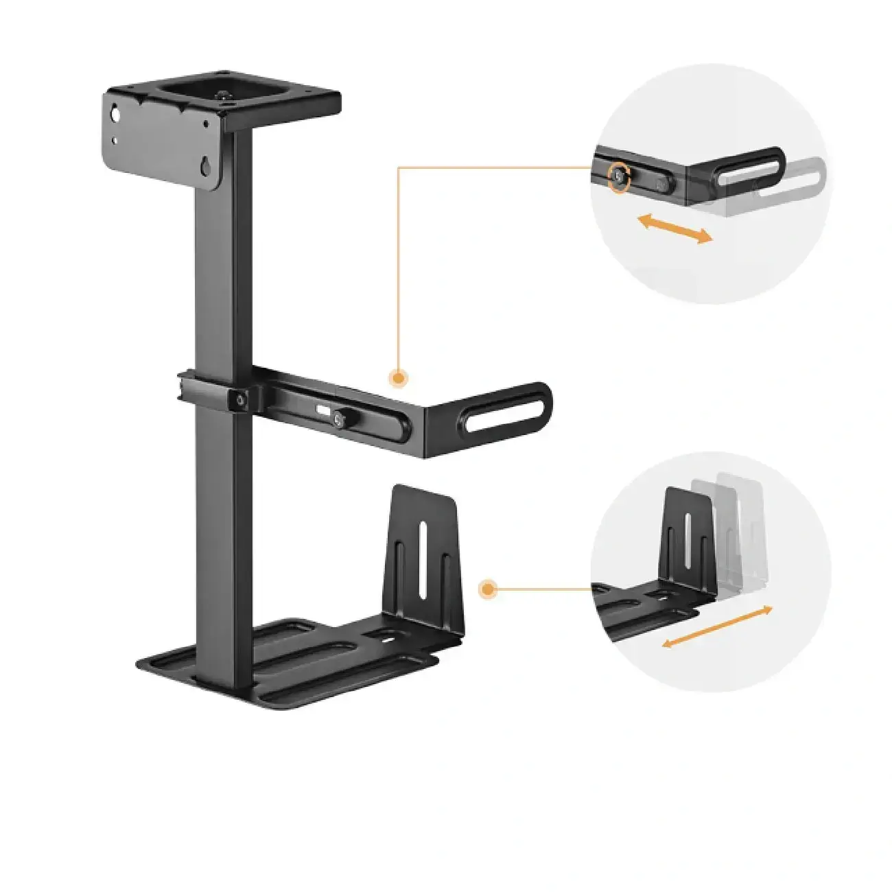 Kompyuter uchun stend Brateck CPB-25 Black