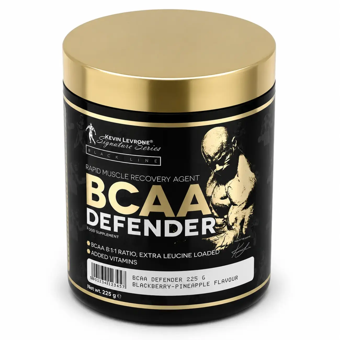 Aminokislotalar kompleksi BCAA Defender Levrone (Blackberry-Pineapple) 225 g