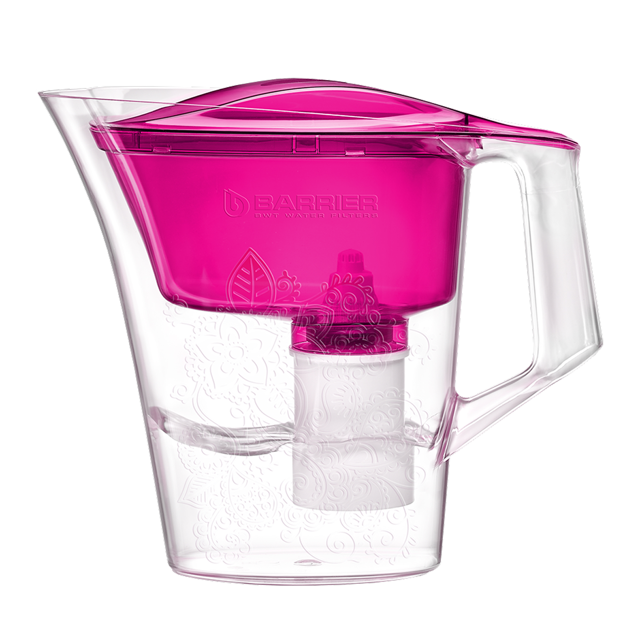 Фильтр-кувшин для очистки воды ”БАРЬЕР Танго” пурпурный с узором