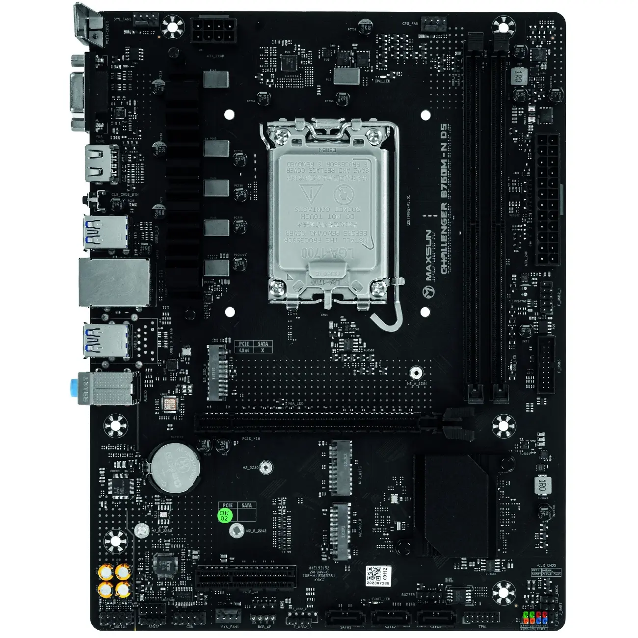 Материнская плата MB Maxsun Challenger B760M-N D5 V2 DDR5
