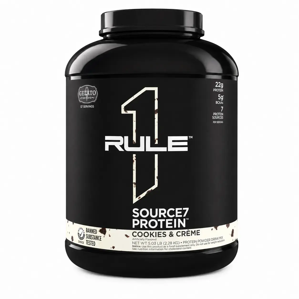Ko’p komponentli protein Rule 1 Source7 Protein Cookies & Crème, 2,28 kg (5.03 lb)