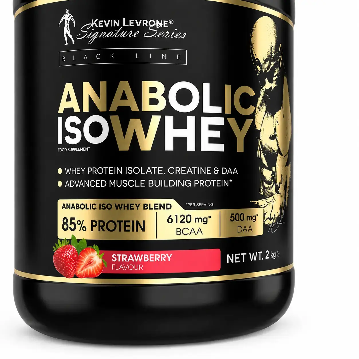 Zardob proteini izolyati Anabolic ISO Whey Levrone (Strawberry) 2 kg