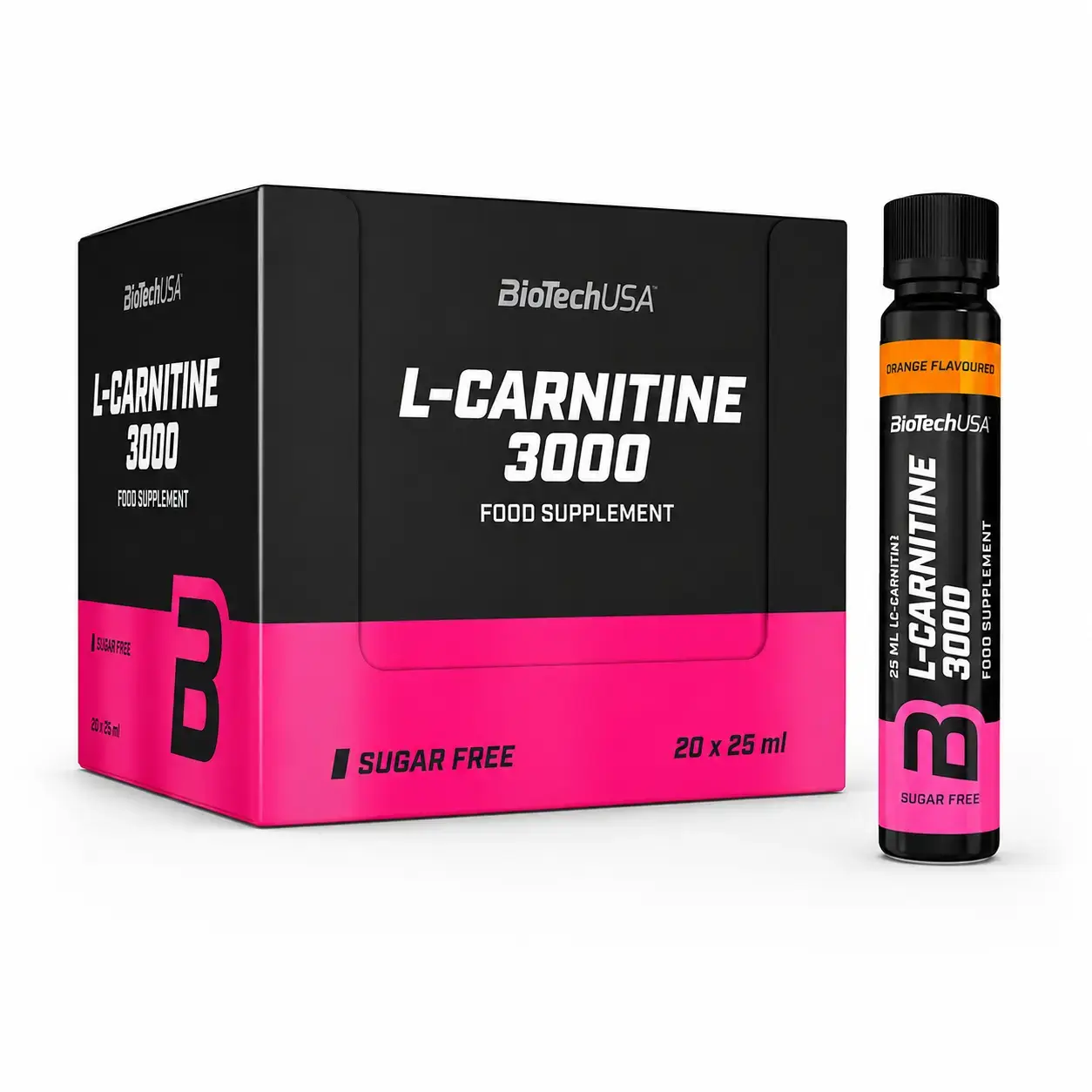 BQ BioTechUSA L-Carnitine 3000 20 x 25 ml Orange