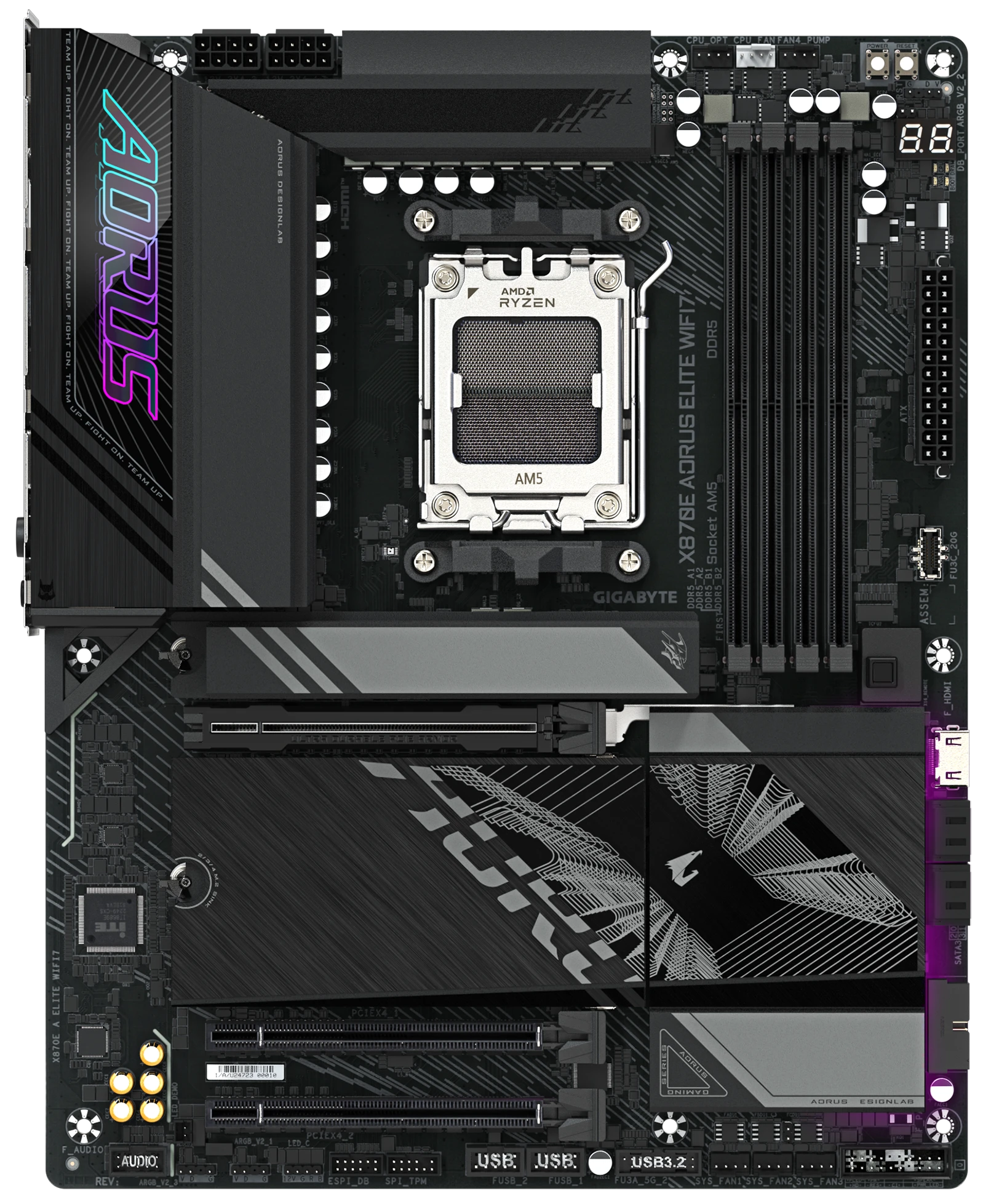 Материнская плата Gigabyte AMD AM5 X870E AORUS ELITE WIFI7 DDR5