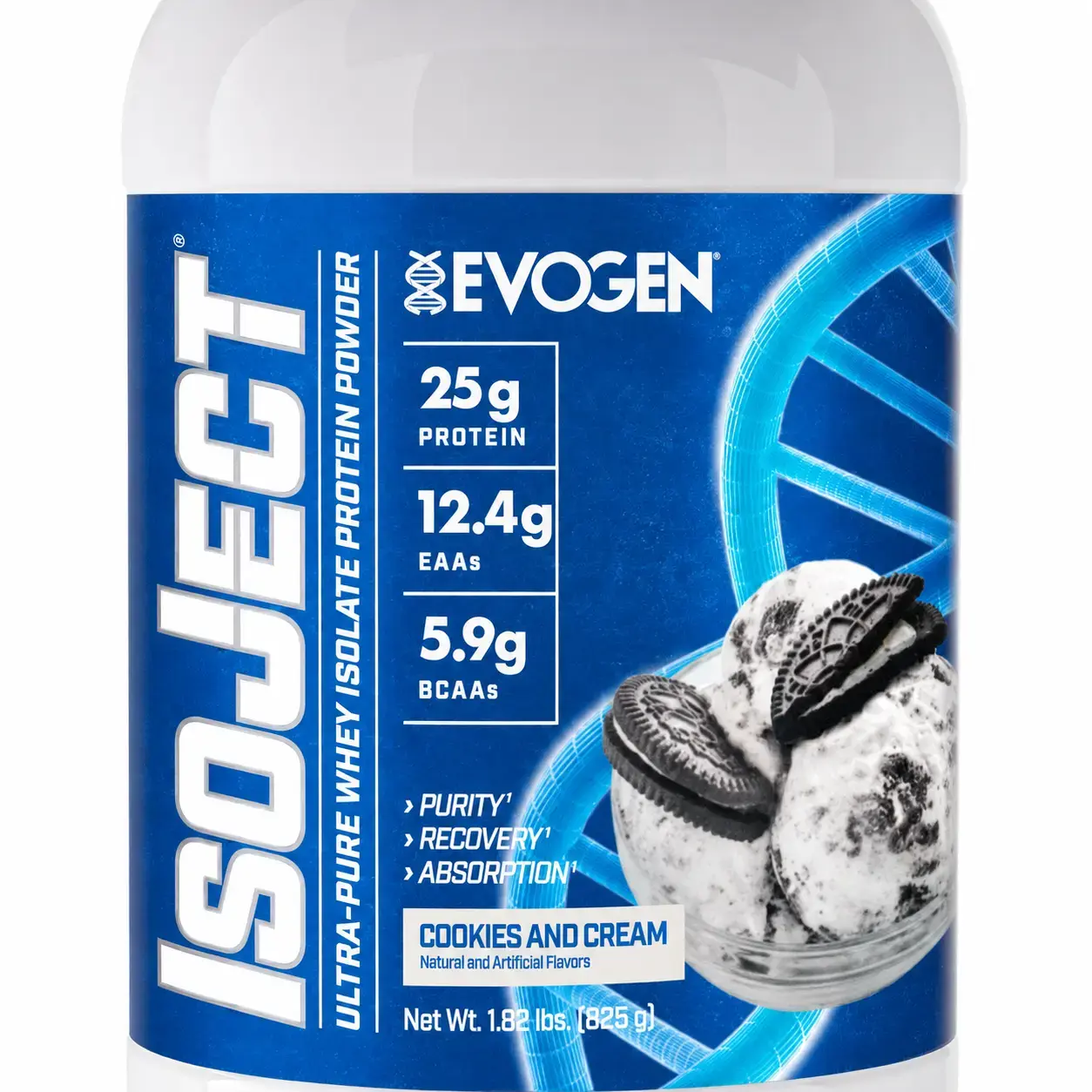 Zardob izolyati Evogen IsoJect (Cookies & Cream) 4 lb (1.814 kg)