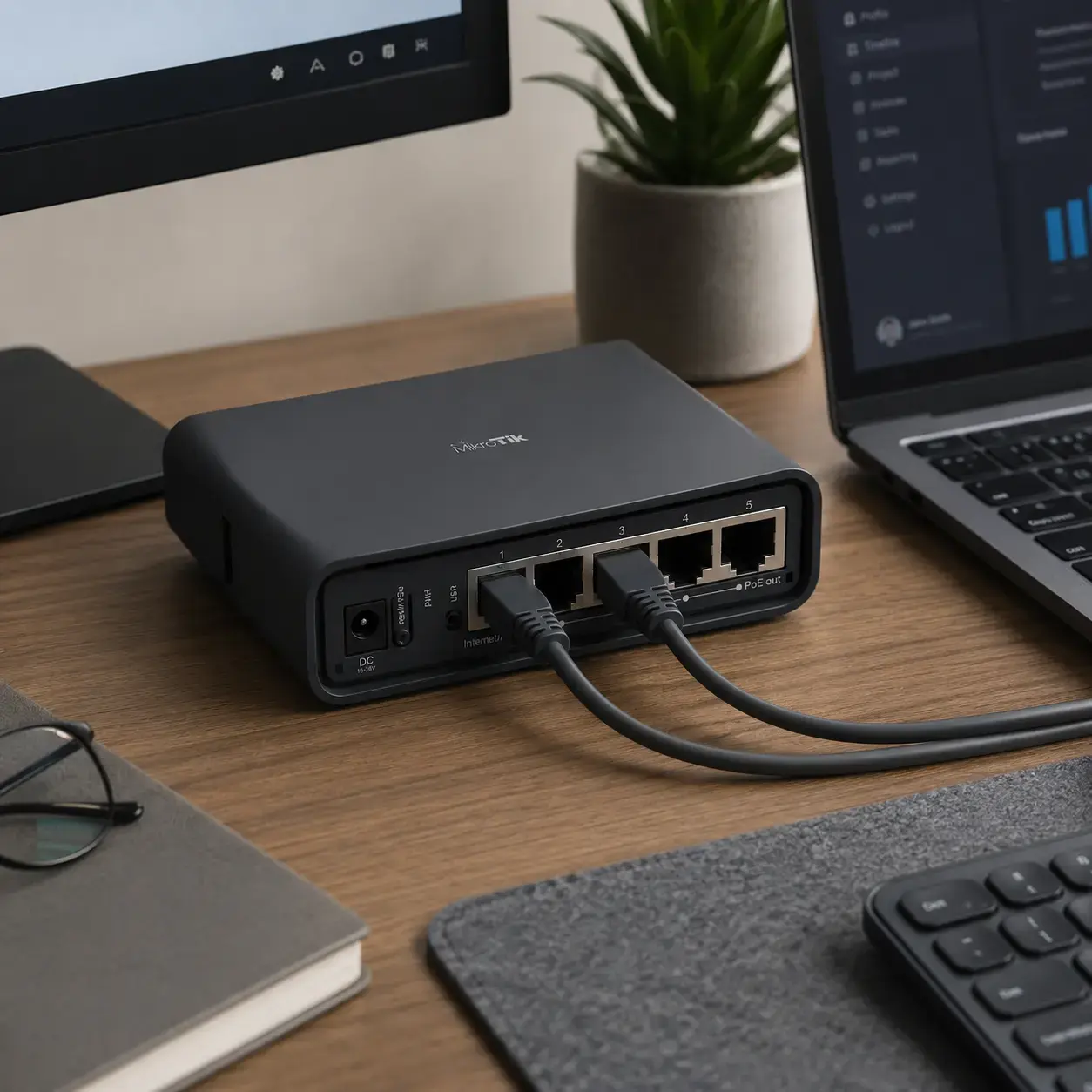 Router Hikvision HAP LITE RB952UI-5AC-2ND MIKROTIK ROUTER